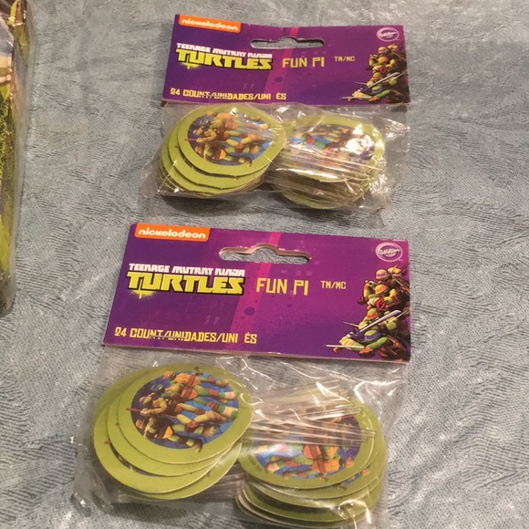 Teenage Mutant ninja Turtle Party Pk NEW Hero portal MegaBloks Cake pics Napkins - Picture 7 of 11